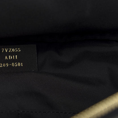 Fendi Nylon Dolmias Vitello Grace FF Convertible Drawstring Backpack Military Brown Tortora 13 of 17