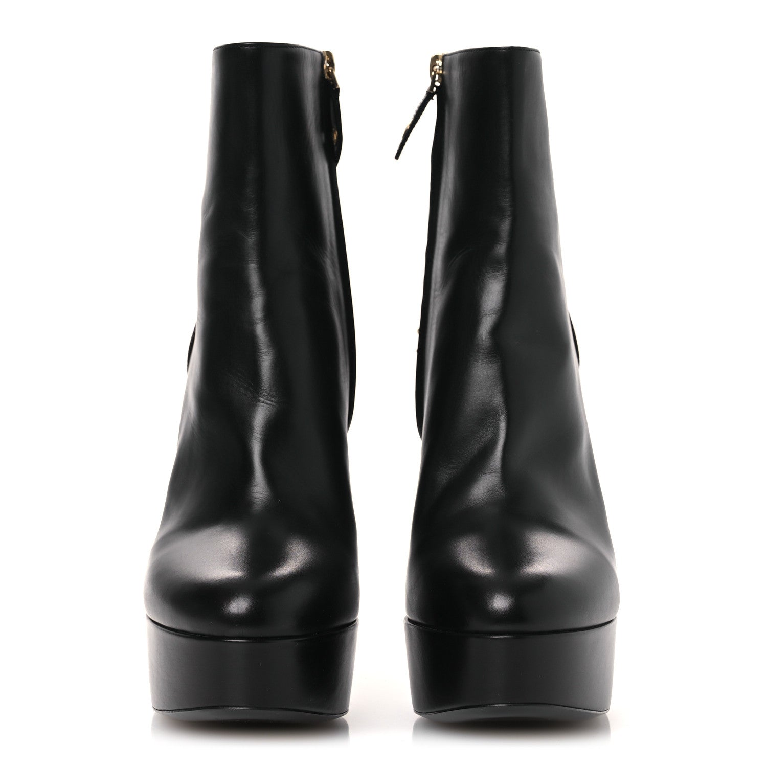 Louis Vuitton Soft Calfskin Monogram Afterglow Platform Ankle Boots 38.5 Black 3 of 12