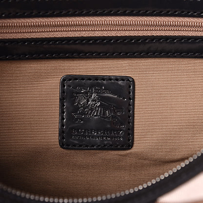 Burberry Supernova Check Small Chester Bowling Bag Black 6 of 9
