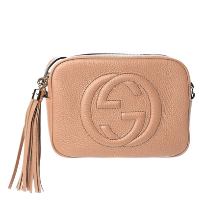 Gucci Pebbled Calfskin Small Soho Disco Bag Rose Beige 1 of 11