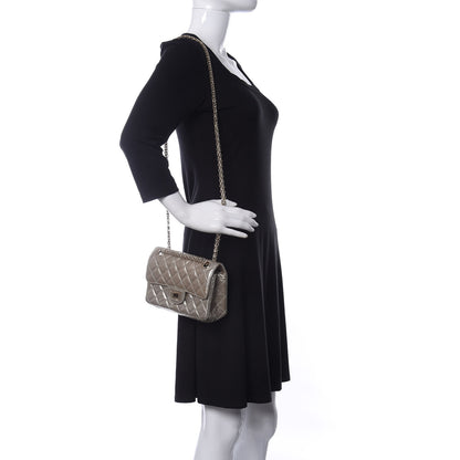 Chanel Metallic Aged Calfskin Quilted 2.55 Reissue Mini Flap Light Gold 2 of 12