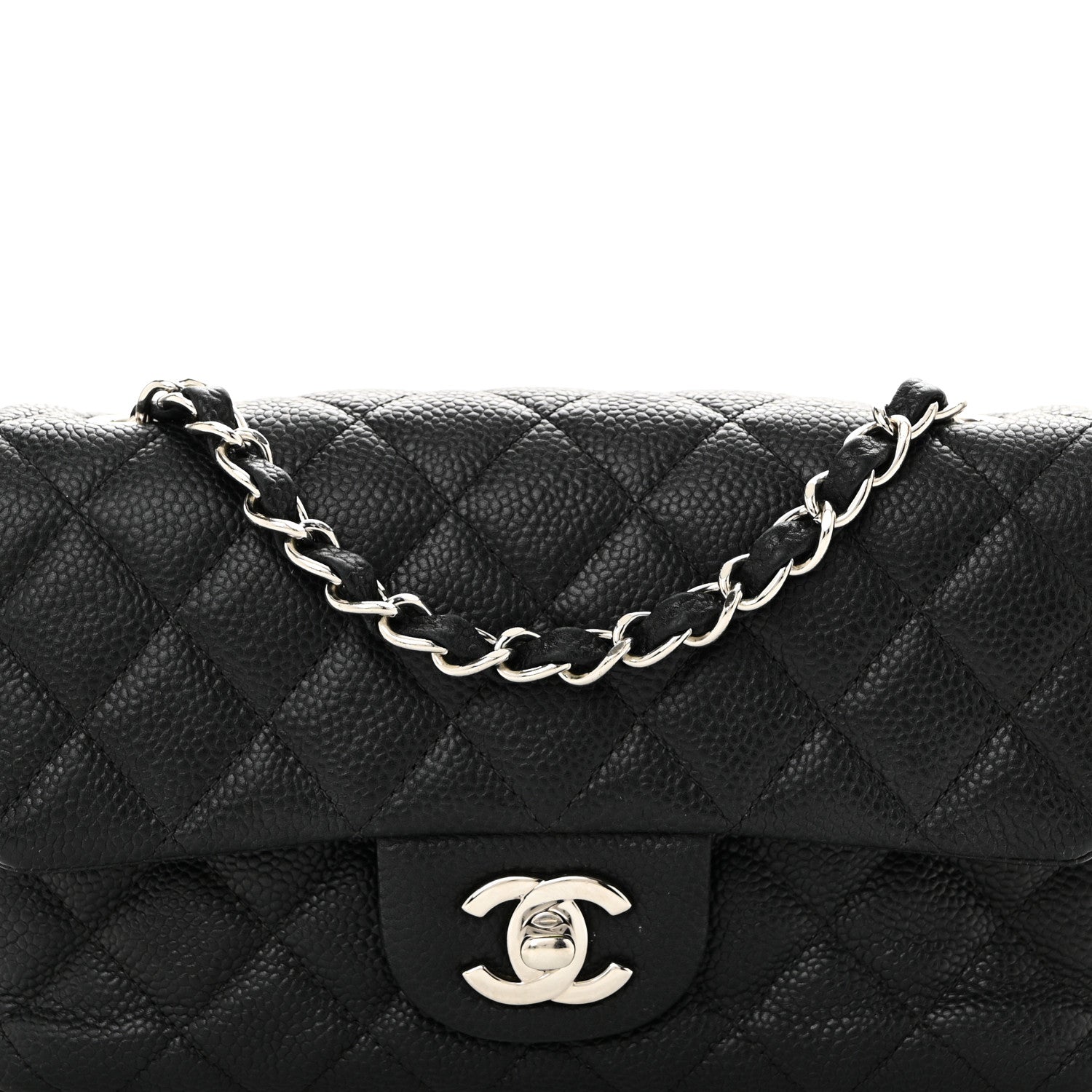 Chanel Caviar Quilted Mini Rectangular Flap Black 7 of 10
