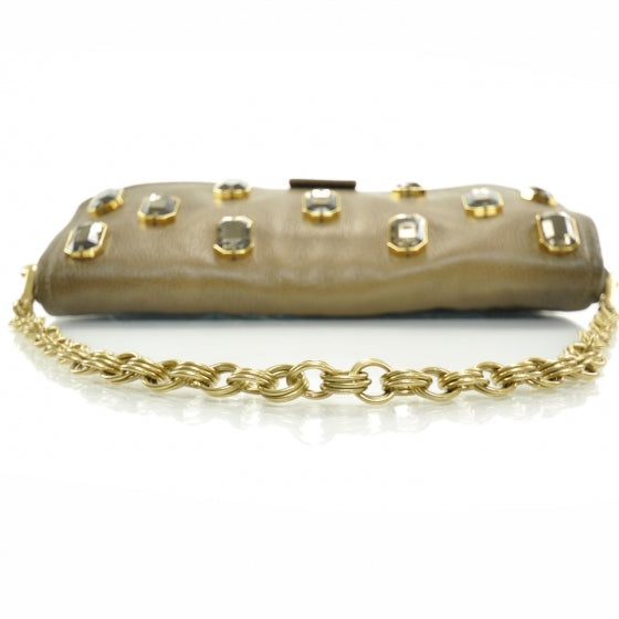 Cervo Pietre Jeweled Shoulder Bag Cammello Sfumato