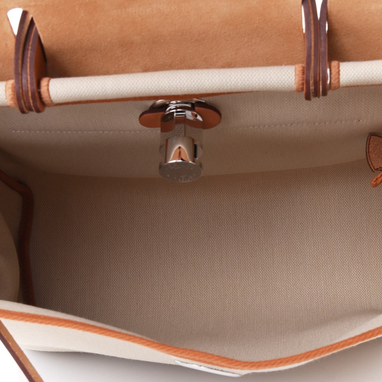 Hermes Vache Hunter Criss Viking Herbag Zip Retourne 31 PM Beton Fauve 4 of 4