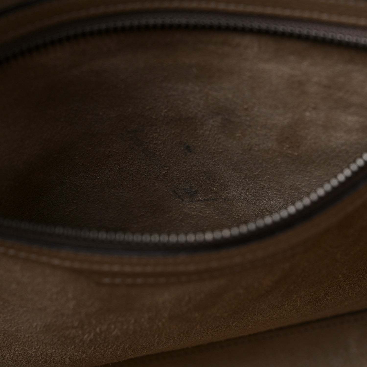 Celine Drummed Calfskin Mini Luggage Dune 7 of 15