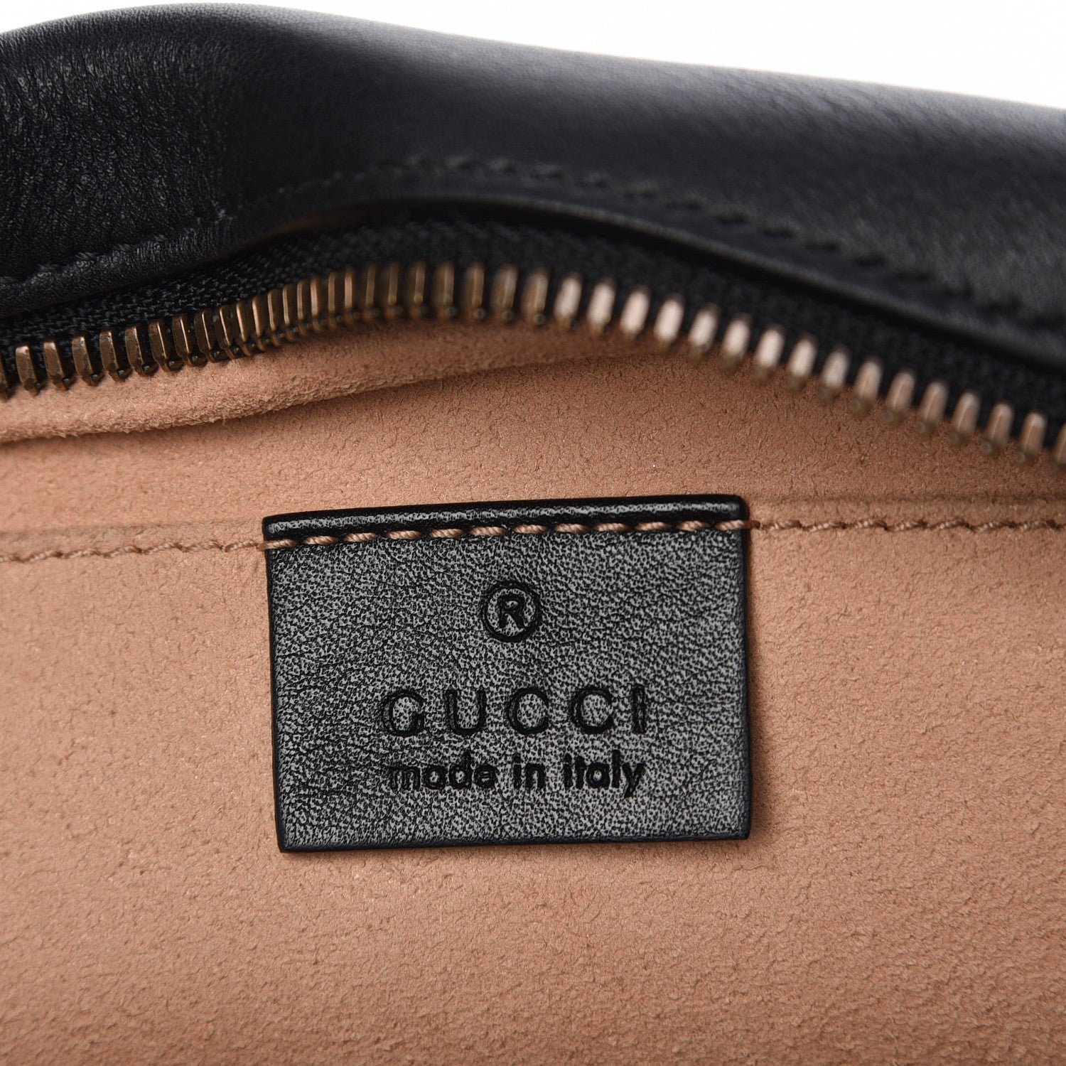 Gucci Calfskin Matelasse Small GG Marmont Chain Shoulder Bag Black 6 of 8