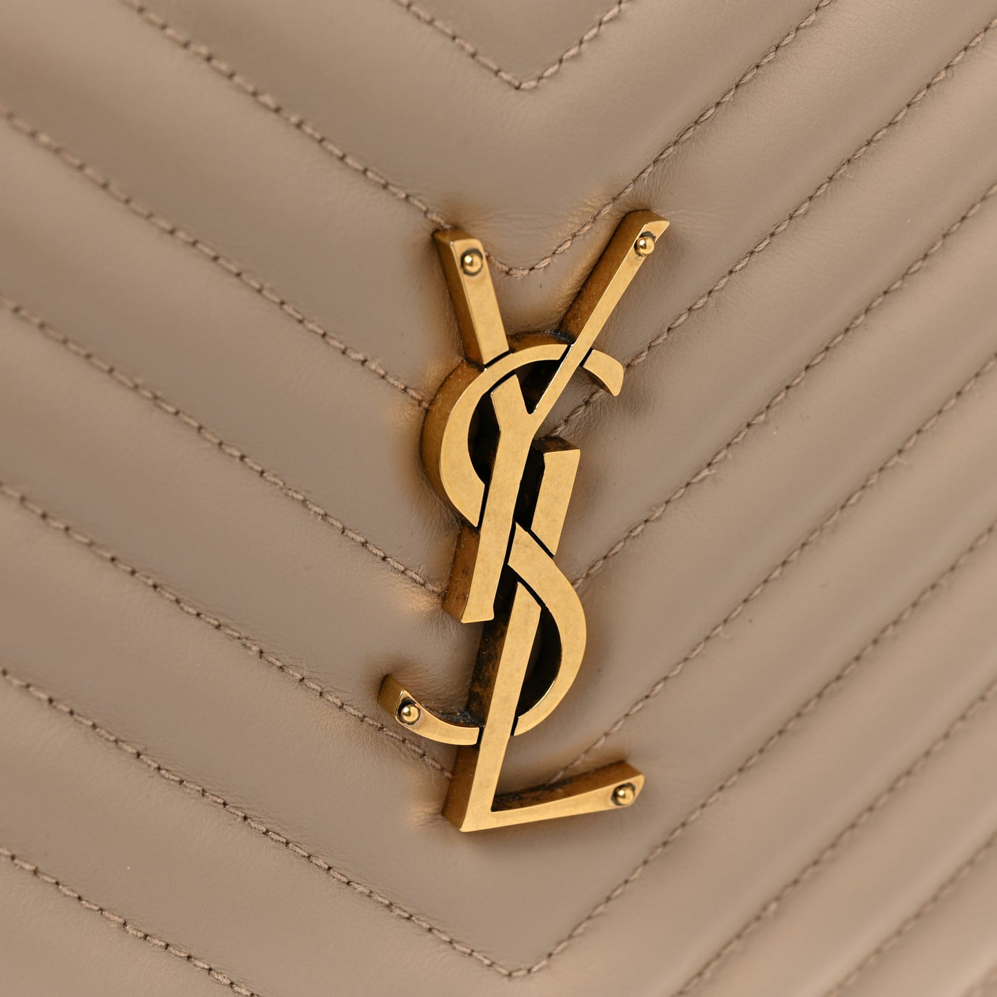 Calfskin Matelasse Monogram Lou Camera Bag Dark Beige