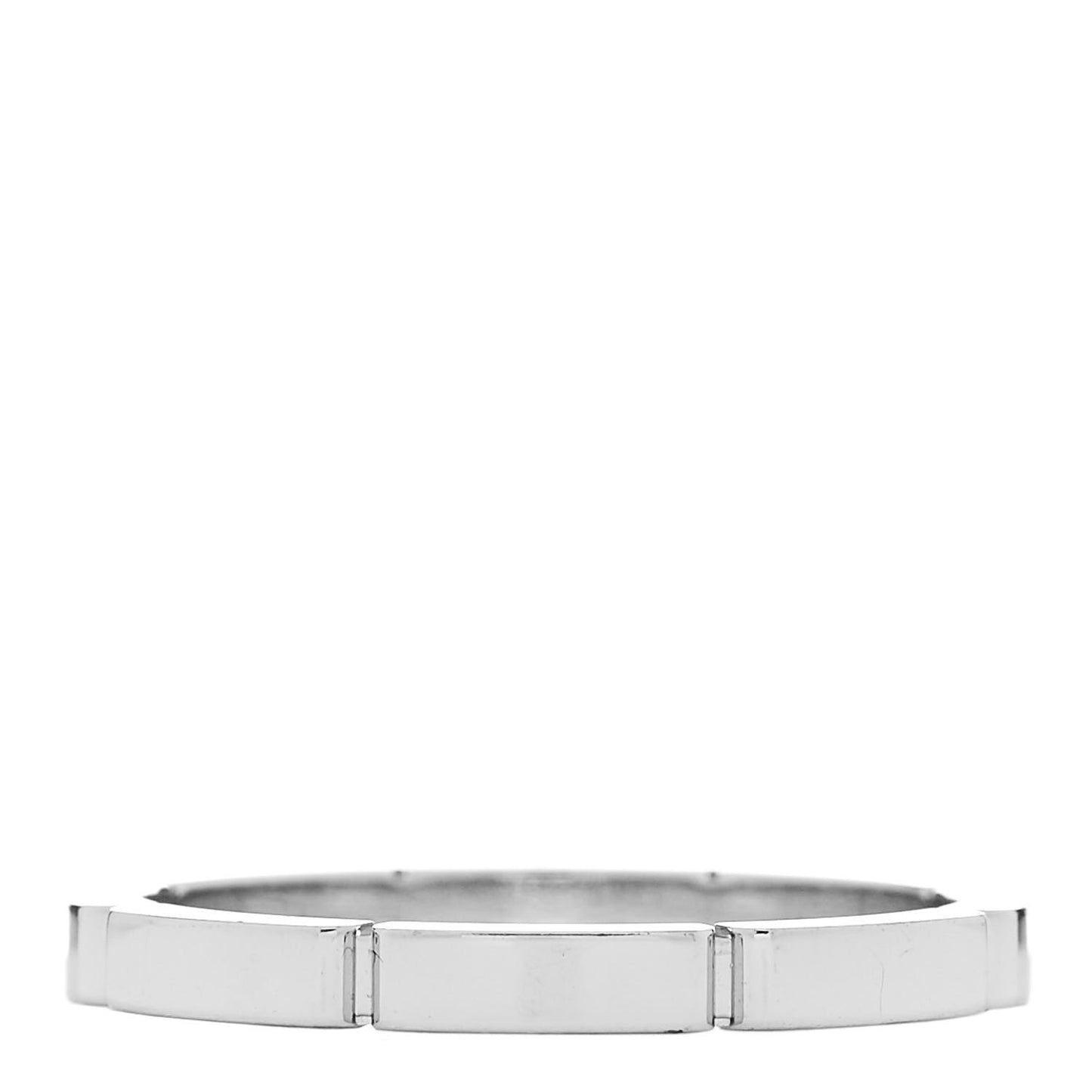 18K White Gold Maillon Panthere Wedding Band Ring 63 10.25