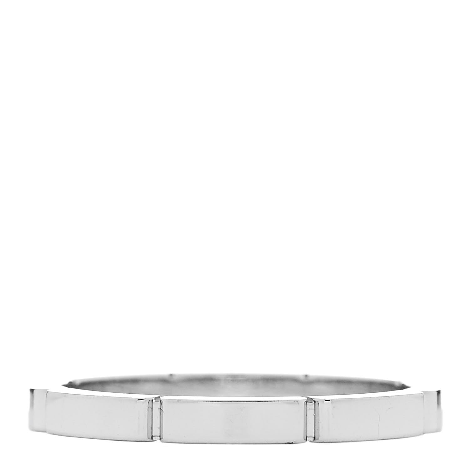Cartier 18K White Gold Maillon Panthere Wedding Band Ring 63 10.25 3 of 5