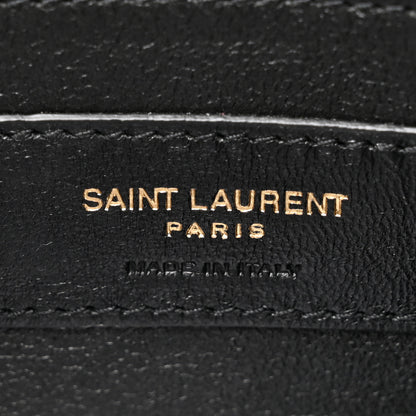 Saint Laurent Nappa Patent Calfskin Two-Toned Small Monogram Kate Satchel Off White Oxblood Red 6 of 14