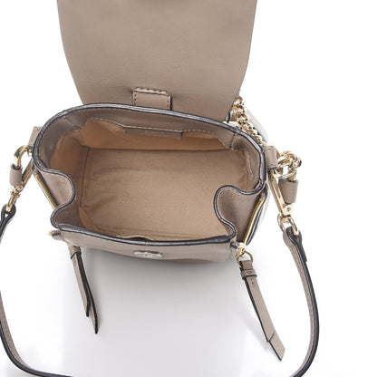 Chloe Suede Calfskin Mini Faye Backpack Motty Grey 5 of 9