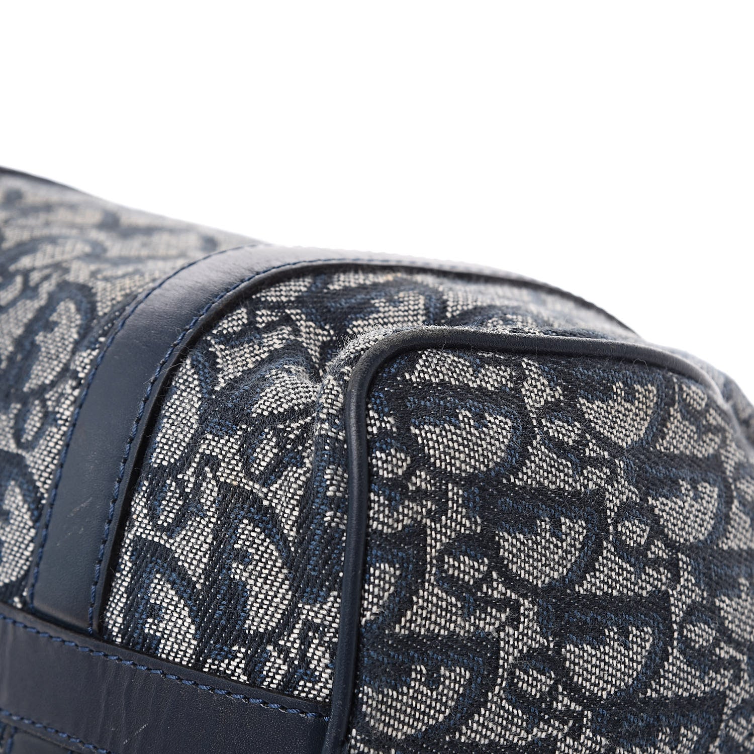 Christian Dior Monogram Boston Navy Blue 13 of 15