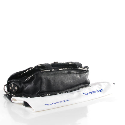 Proenza Schouler Jacquard Woodblock PS1 Tiny Satchel Black White 4 of 14