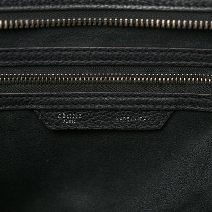 Celine Drummed Calfskin Mini Luggage Black 6 of 12