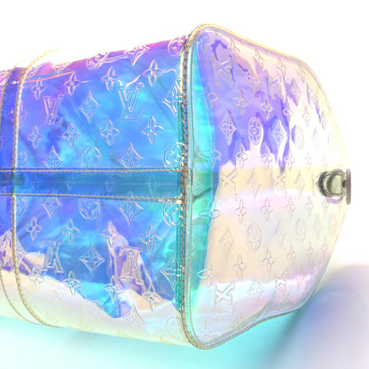 Louis Vuitton PVC Monogram Keepall Bandouliere 50 Iridescent Prism 9 of 9