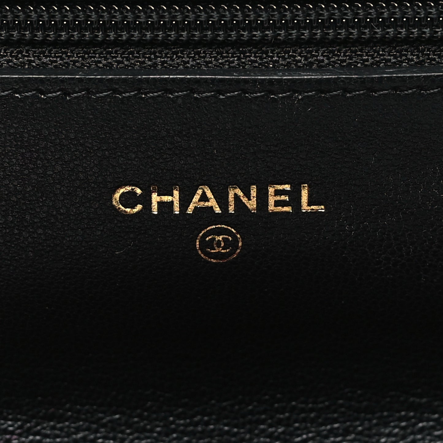 Lambskin Quilted Chanel 19 Wallet On Chain WOC Black