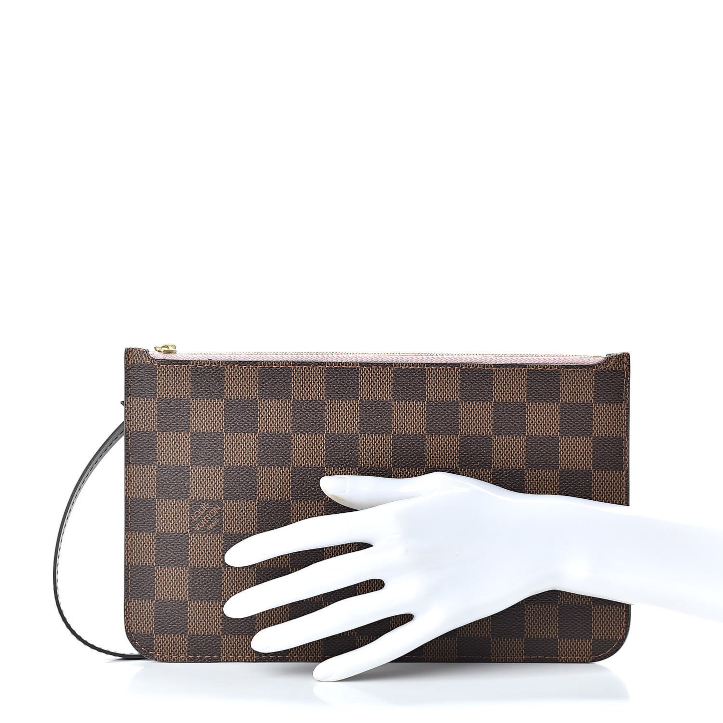 Damier Ebene Neverfull MM GM Pochette Rose Ballerine