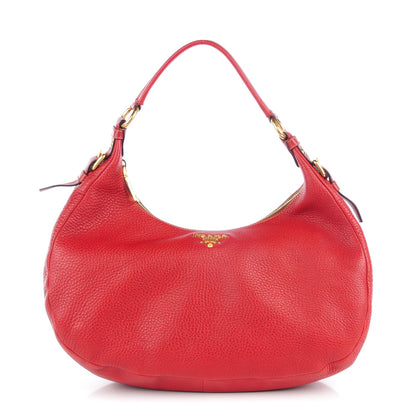 Prada Vitello Daino Hobo Rubino 1 of 8