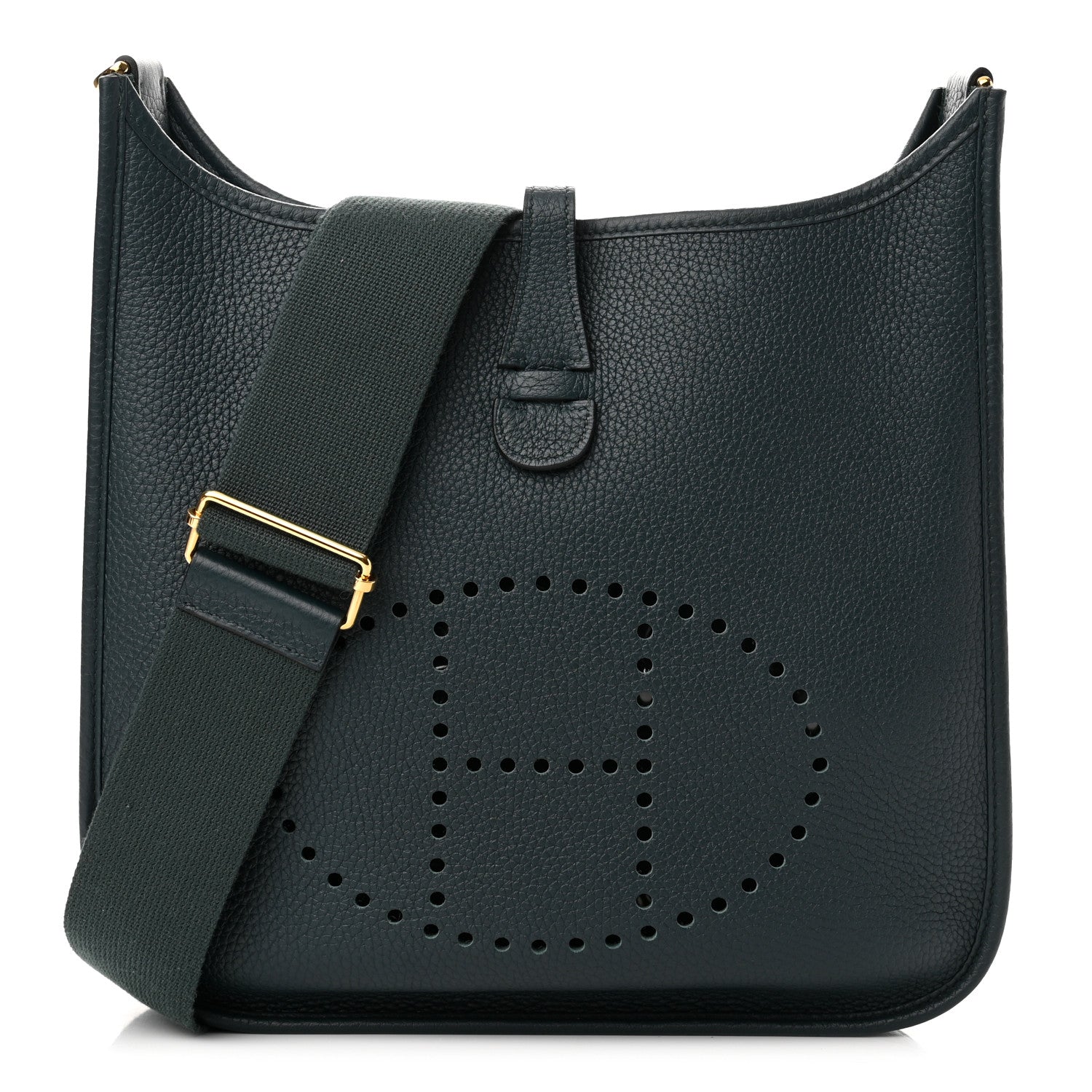 Hermes Taurillon Clemence Evelyne III PM Vert Cypress 1 of 10