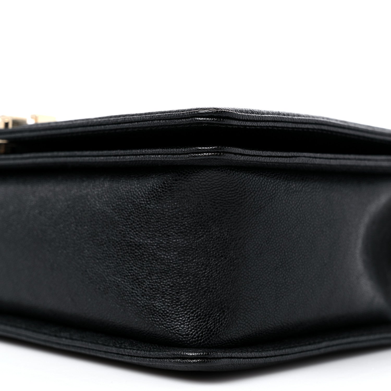 Chanel Caviar Chevron Quilted New Medium Boy Flap Black 9 of 9