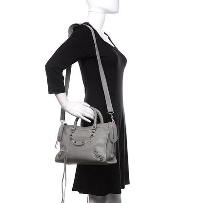 Balenciaga Chevre Silver Metallic Edge S City Gris Haussmannien 2 of 10