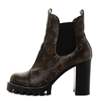 Louis Vuitton Patent Monogram Star Trail Chelsea Ankle Boots 39.5 1 of 7
