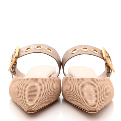 Christian Dior Technical Fabric D-Dior Ballerina Flat Mule 40.5 Nude 2 of 8