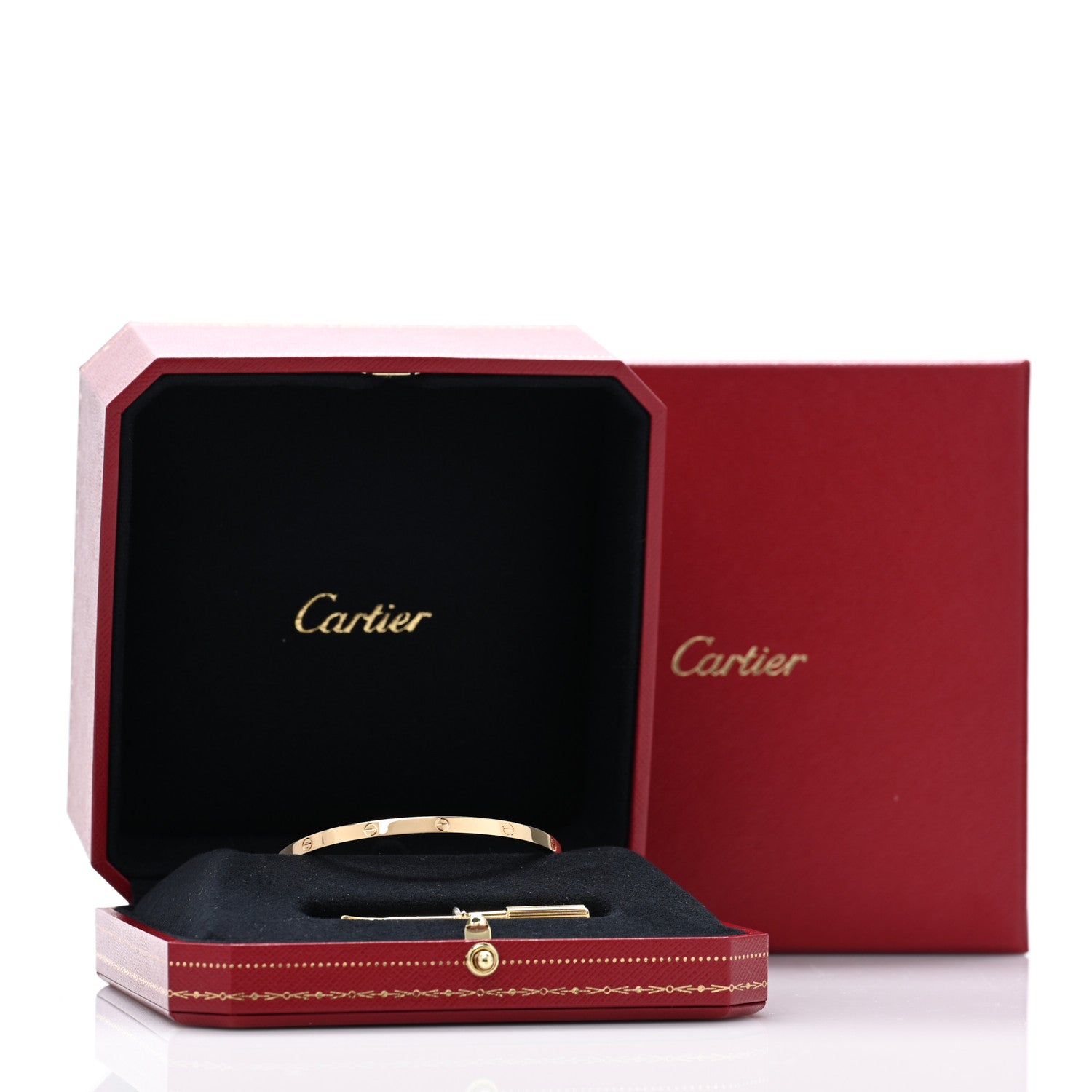 Cartier 18K Yellow Gold Small LOVE Bracelet 17 7 of 7