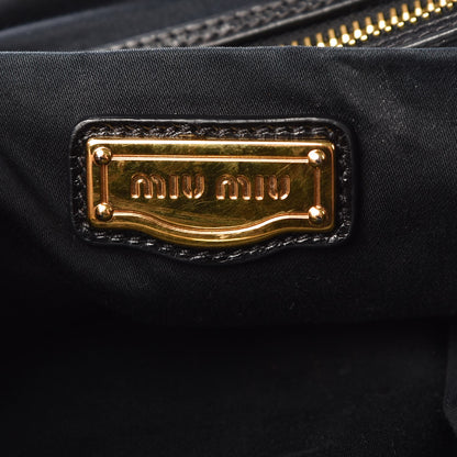 Miu Miu Paillettes Sequin Shopping Tote Argento 7 of 10