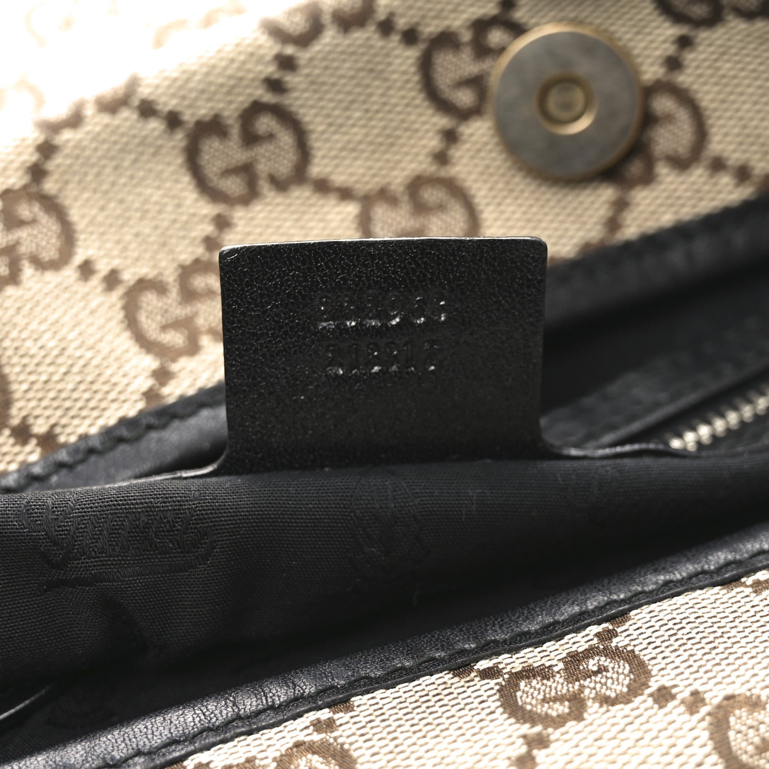 Gucci Monogram Medium GG Twins Shoulder Bag Brown 7 of 11