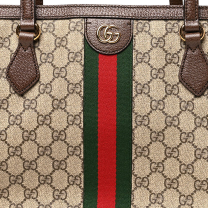 Gucci GG Supreme Monogram Medium Ophidia Shopping Tote Brown 8 of 10