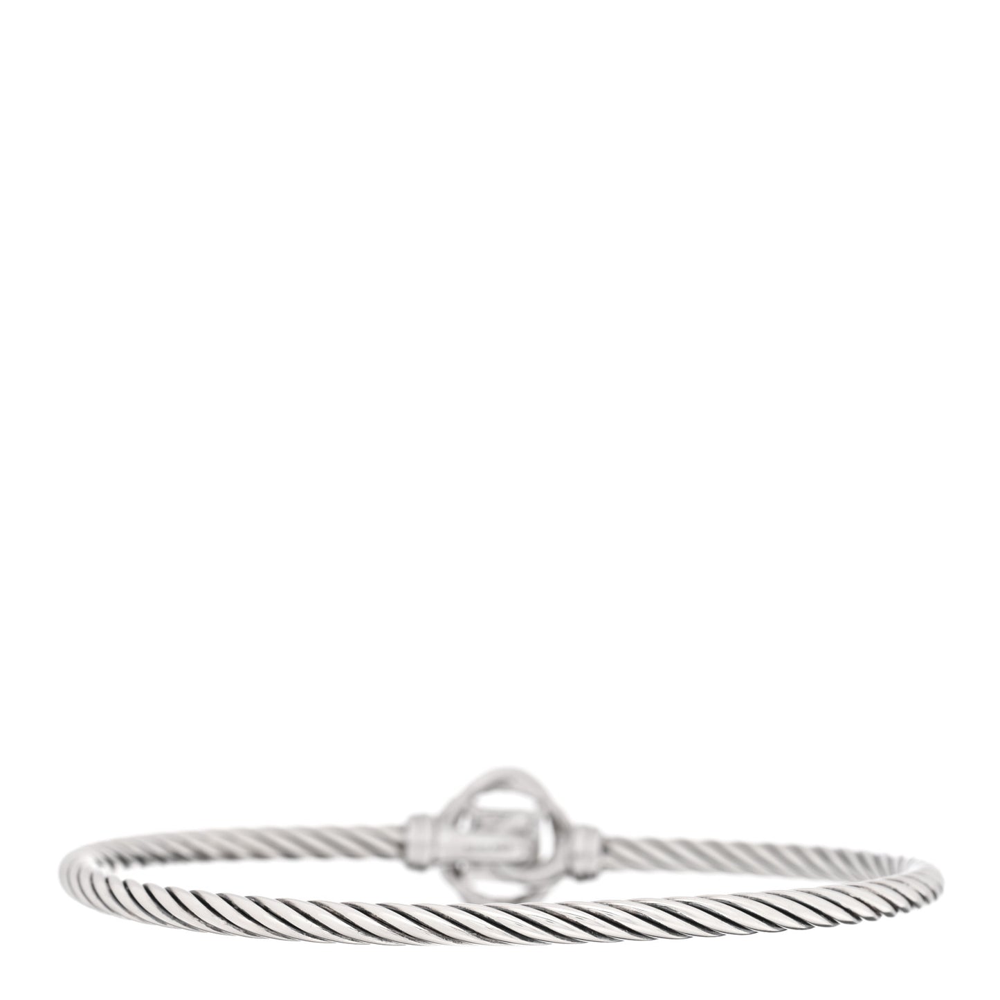 Sterling Silver Diamond 3mm Infinity Bracelet