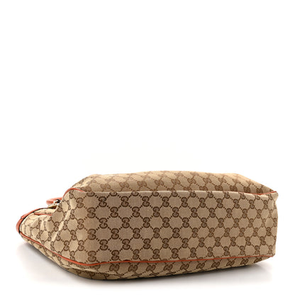 Gucci Monogram Medium Sukey Top Handle Tote Beige Orange 4 of 10