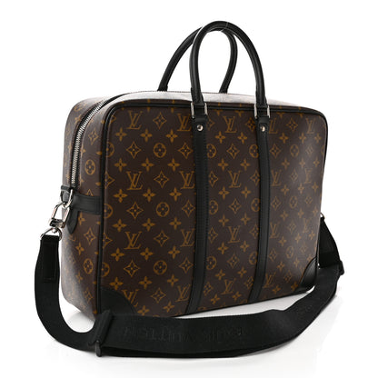 Louis Vuitton Monogram Macassar Porte-Documents Voyage GM 2 of 13