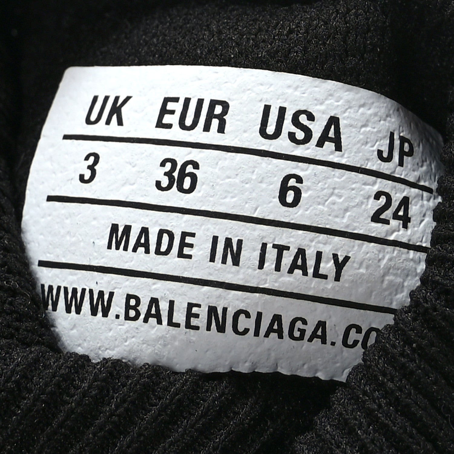 Balenciaga Neoprene Knit Womens Speed Clear Sole Sneakers 36 Black White 6 of 7