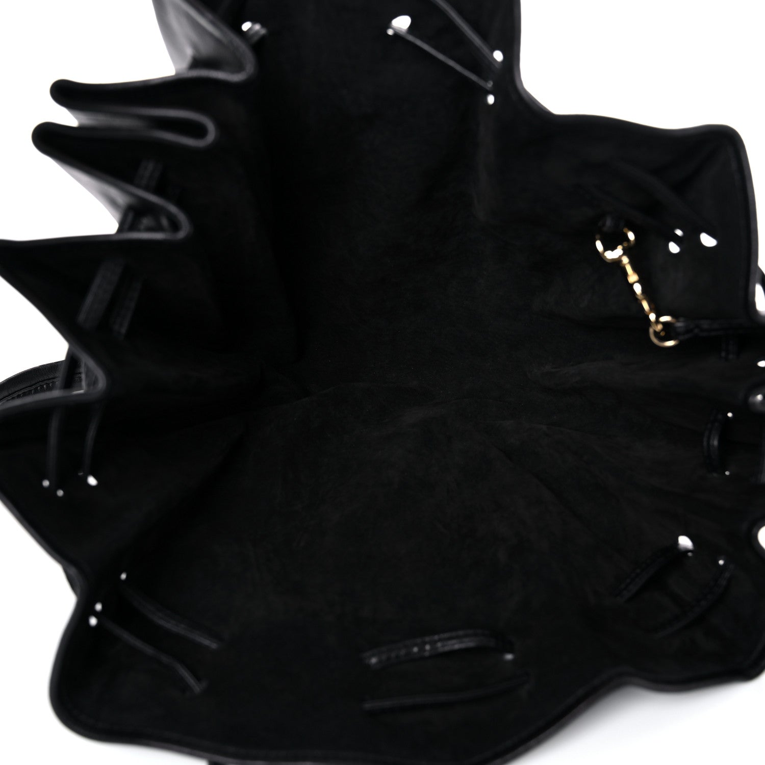 Loewe Calfskin Drawstring Bag Black 6 of 8
