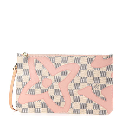 Louis Vuitton Damier Azur Tahitienne Neverfull MM GM Pochette 1 of 7