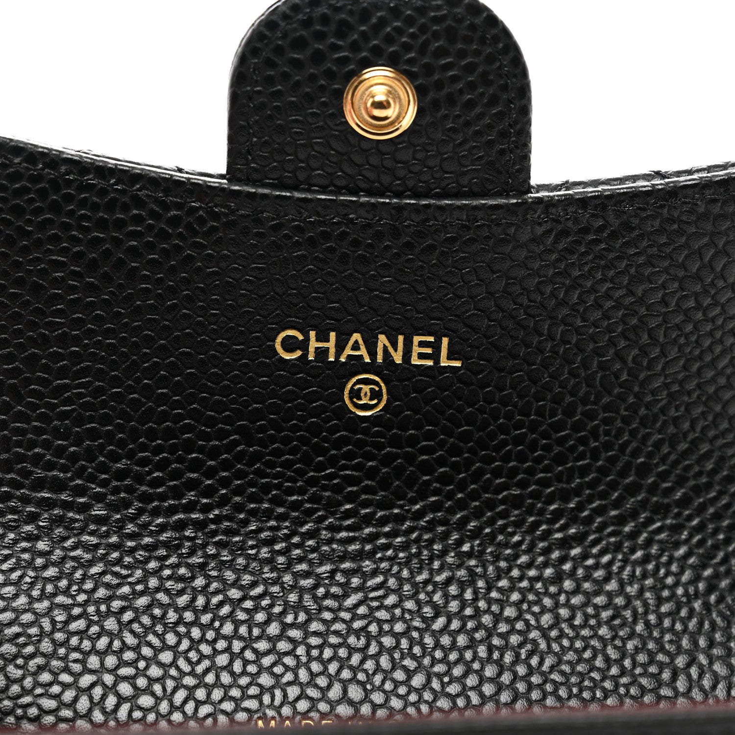 Chanel Caviar Quilted Flap Card Holder Wallet Black 7 of 9