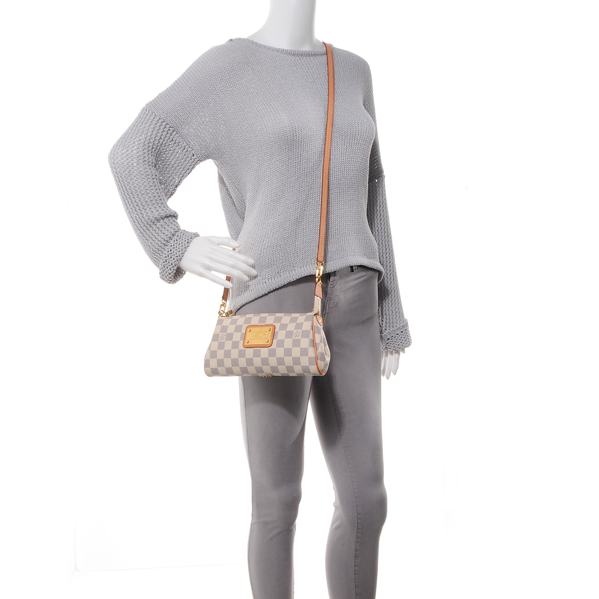 Louis Vuitton Damier Azur Eva Clutch 2 of 7