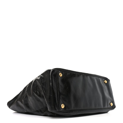 Saint Laurent Textured Patent Y-Mail Tote Black 3 of 9