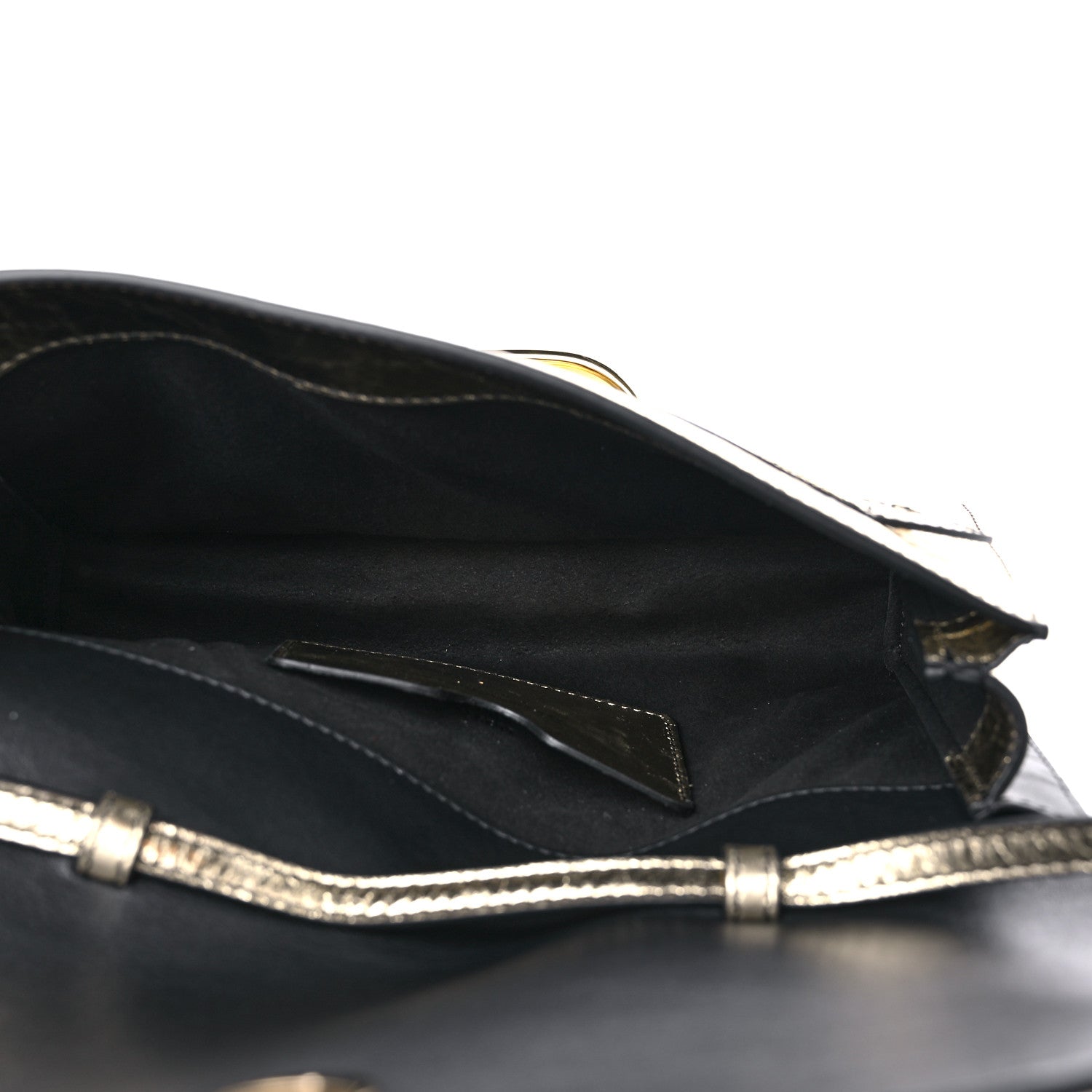 Alexander McQueen Metallic Crash Calfskin The Story Crossbody Bag Gold 5 of 10