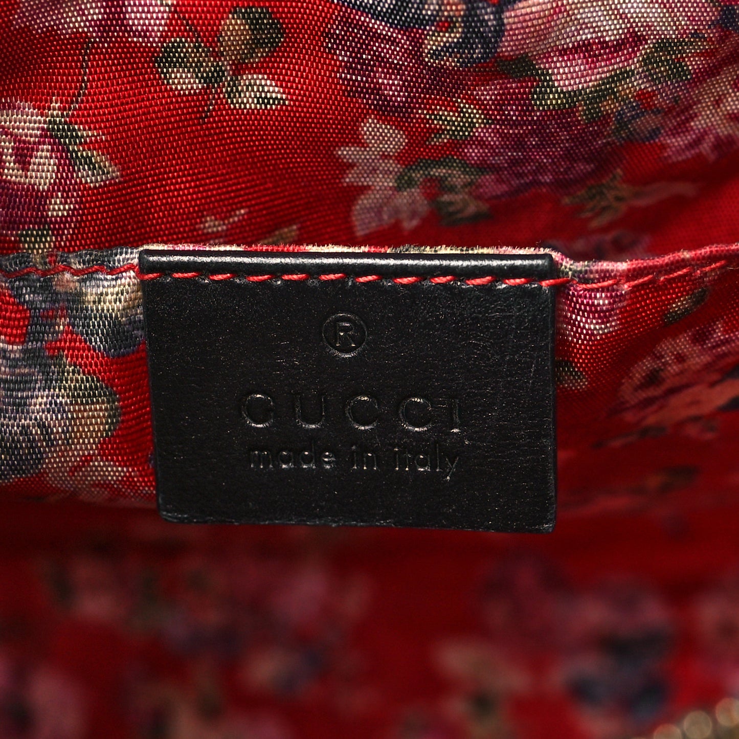 Calfskin Web Trapuntata Small GG Shoulder Bag Black