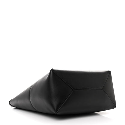 Loewe Shiny Calfskin Medium Puzzle Fold Tote Black 4 of 12