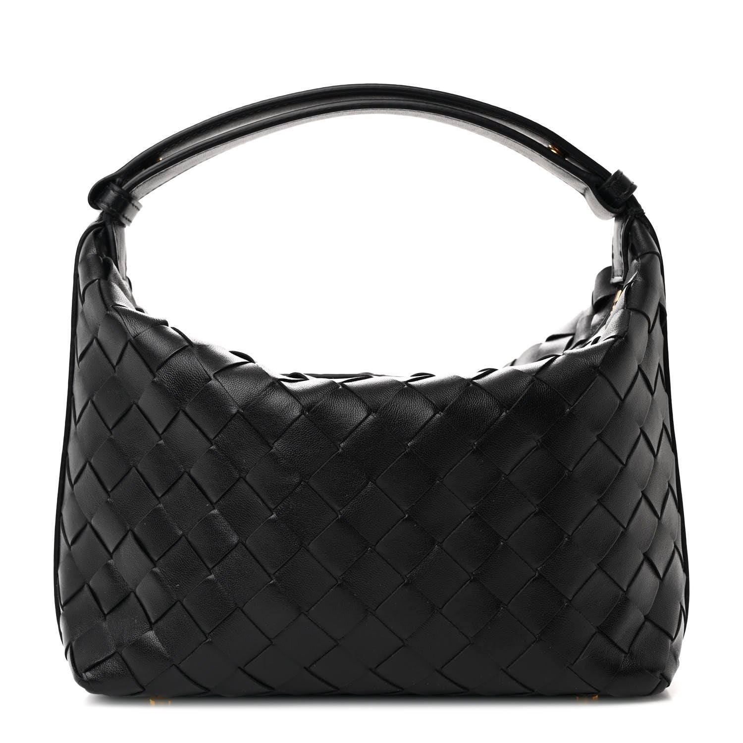 Bottega Veneta Calfskin Nappa Intrecciato Mini Wallace Black 1 of 10