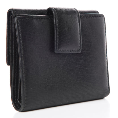 Gucci Calfskin Interlocking G French Wallet Black 3 of 7