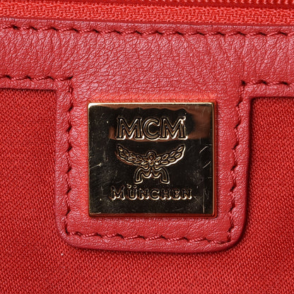 MCM Visetos Medium Sprinkle Stud Stark Backpack Red 6 of 11