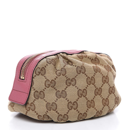 Gucci Monogram Medium Bamboo Cosmetic Case Vintage Rose 3 of 12