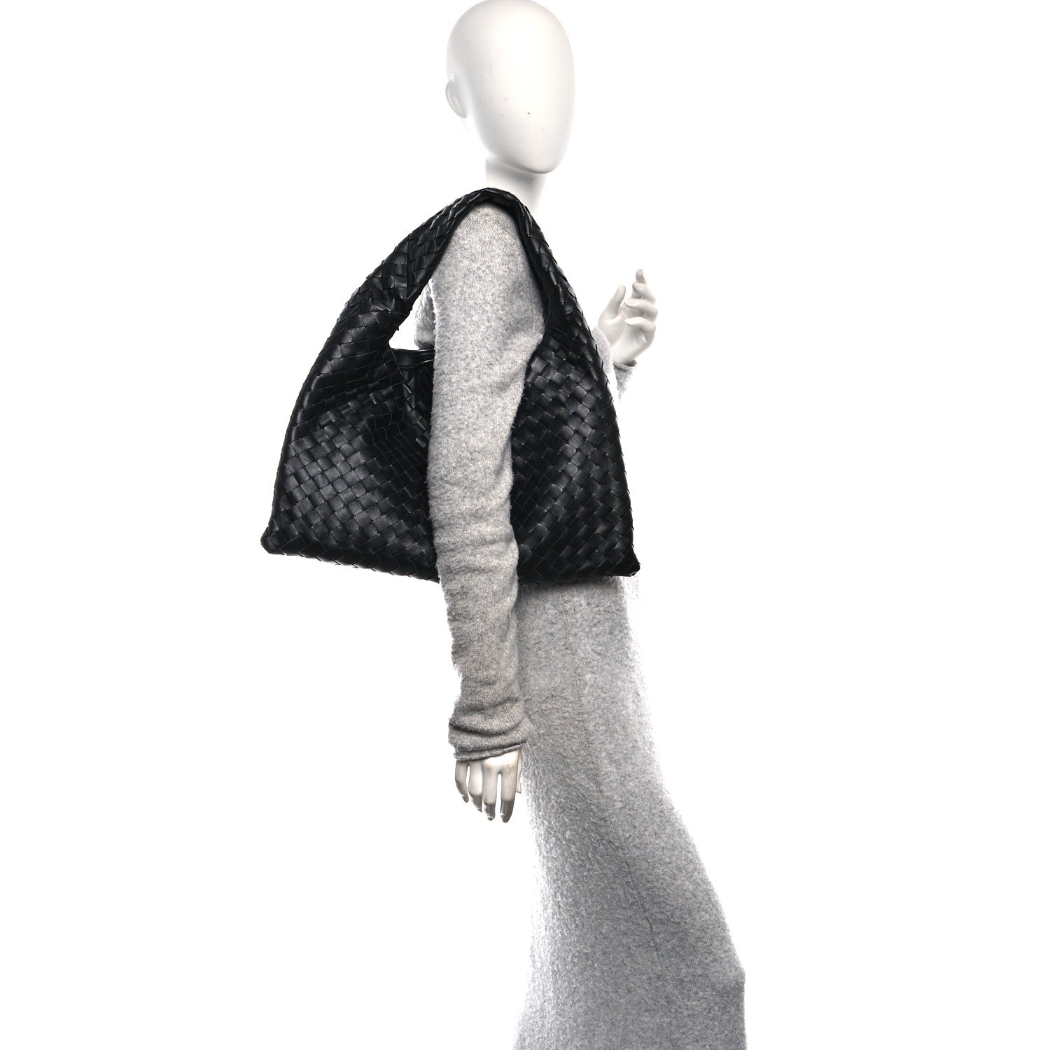 Bottega Veneta Calfskin Intrecciato Small Hop Black 2 of 10