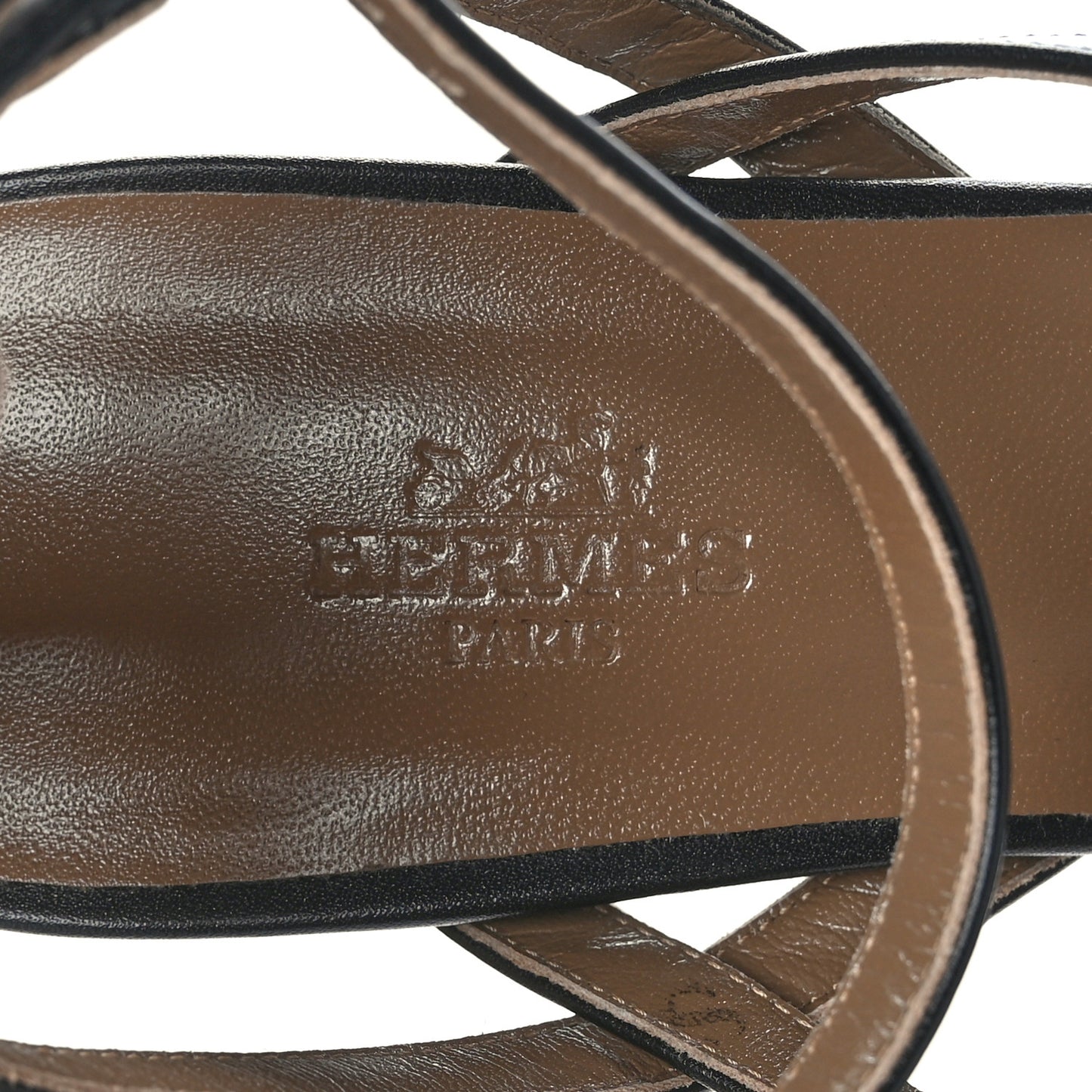 Calfskin Anthinea Sandals 38.5 Black