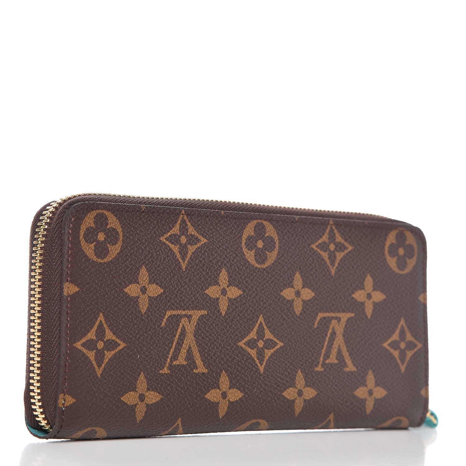 Louis Vuitton LOUIS VUITTON Monogram Clemence Wallet Turquoise 2 of 5
